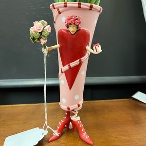 Valentine Queen of Roses Vase RARE by Patience Brewster